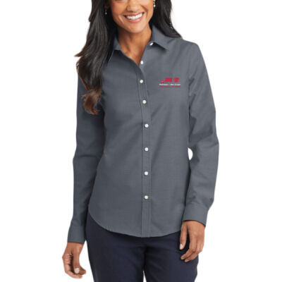 L658  Port Authority® Women's SuperPro™ Oxford Shirt Thumbnail