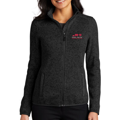 L232  Port Authority® Women's Sweater Fleece Jacket Thumbnail