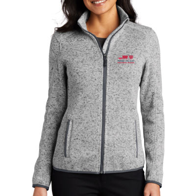L232  Port Authority® Women's Sweater Fleece Jacket Thumbnail
