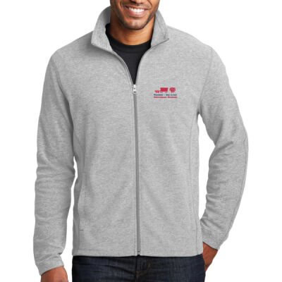 F235  Port Authority® Heather Microfleece Full-Zip Jacket Thumbnail