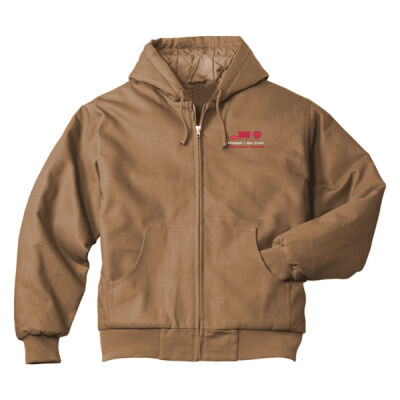 J763H  CornerStone® - Duck Cloth Hooded Work Jacket Thumbnail